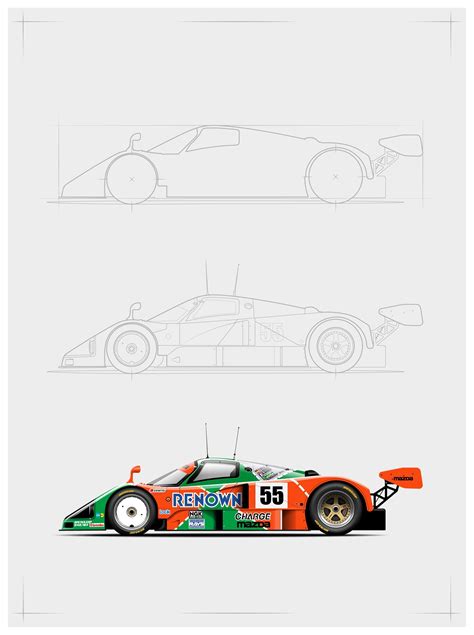 Mazda 787b Blueprint Download Free Blueprint For 3d Modeling Artofit