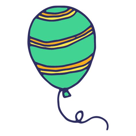 Balloon String Stripe Flat Png And Svg Design For T