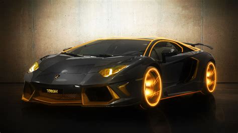Lamborghini Tron Gold Hd Cars 4k Wallpapers Images