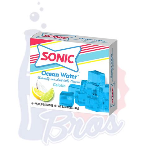 Sonic Ocean Water Gelatin Soda Pop Bros Pudding And Gelatin Snacks