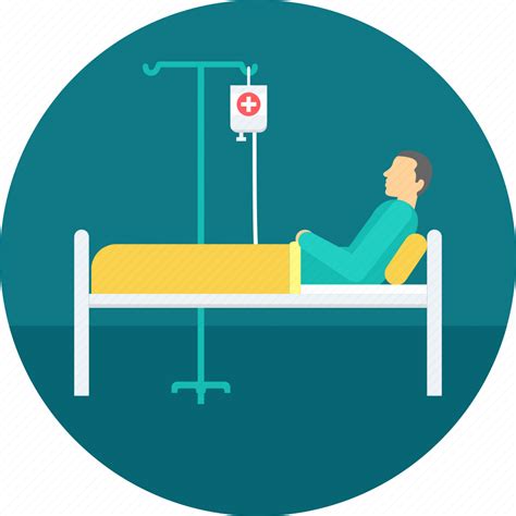 Hospital Patient Treatment Emergency Recovery Healthcare Icon