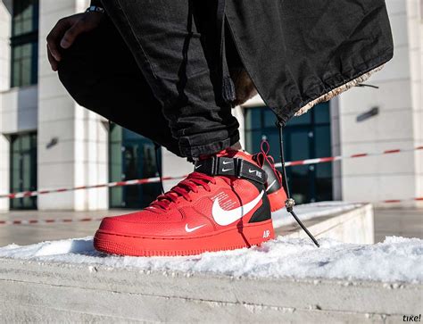 the force of the utility nike air force 1 mid utility red tike romania