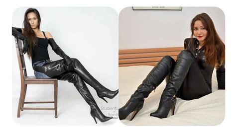 Sophisticated Very Elegant Leather Thigh High Boots Outfitshigh Knee