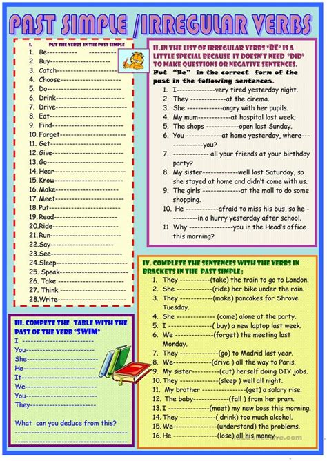 We offer printable grammar exercises to make the lives of english teachers very easy. past simple irregular verbs grammar guide and practice worksheet - Free ESL printable worksheets ...