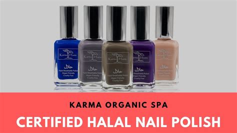 Karma Organic Spa Halal Nail Polish - YouTube