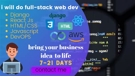 Full Stack Web Developer Using Django And React Js Legiit