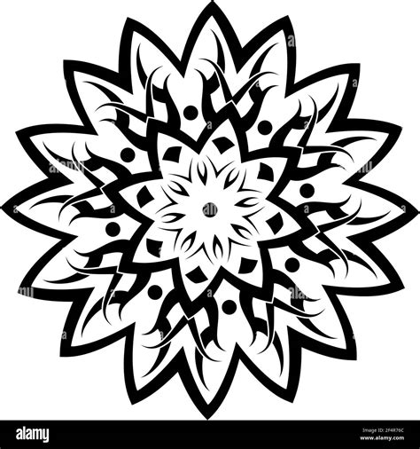 Tribal Tattoo Circular Vector Illustration Stock Vector Image And Art Alamy