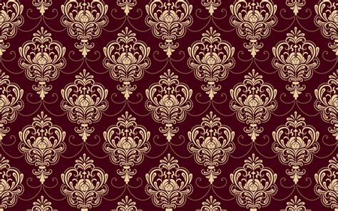 Download Wallpapers Seamless Ornament Vintage Texture Burgundy Retro