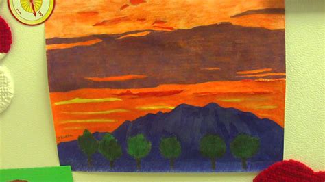 Colored Pencil Drawing Of The Sunset And Mount Baldy Youtube