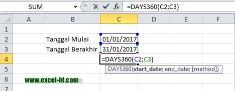 Rumus Excel Untuk Menghitung Selisih Hari Rumus Datedif Excel Riset