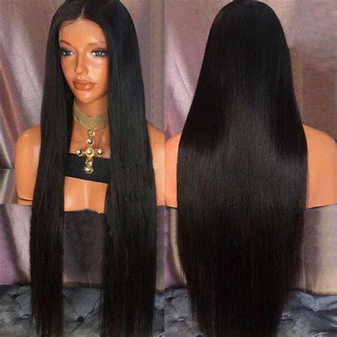 The life of your wig will depend on your use and care of it. 23% OFF Ultra Long Center Part Straight Synthetic Wig ...