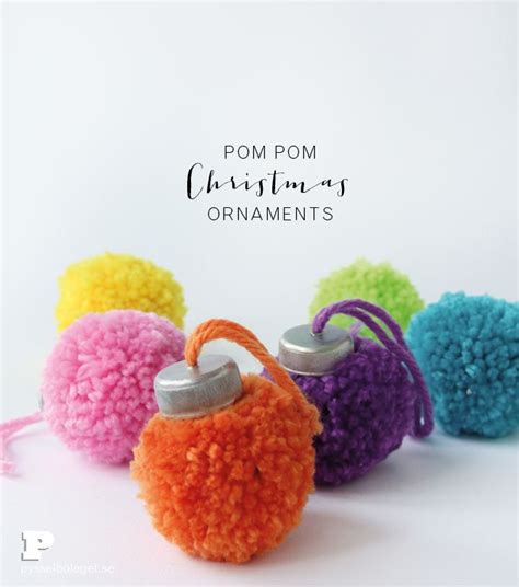 Make Pom Pom Ornaments For Christmas Art Craft Home