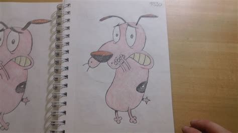 194 How To Draw Courage The Cowardly Dog Youtube