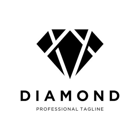 Plantilla De Logotipo De Diamante Vector Premium