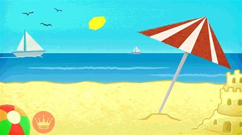 Beach Day Summer Gif By Mslk Design Find Share On Giphy Summer Gif Giphy Happy Vacation
