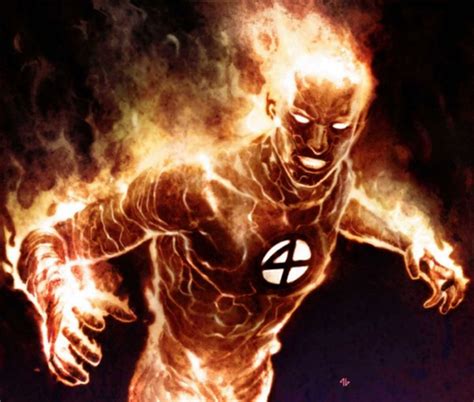 Civil War Fantastic Four 542 Adi Granov Textless Human Torch