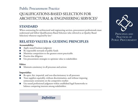 Qualification Best Practices For Design Services Procurement