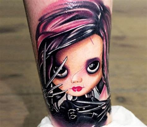 Edward Scissorhands Tattoo By Rodrigo Ribeiro Post 28050 Cartoon