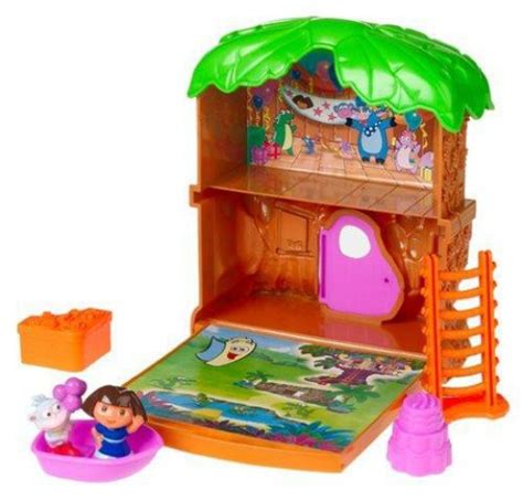 Fisher Price Dora The Explorer Lets Go Adventure Treehouse Playset Toywiz