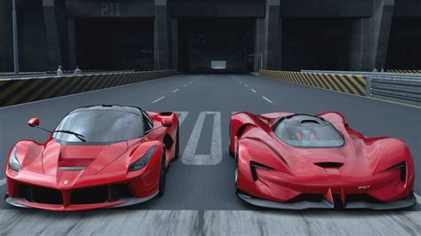 Gt Sport Drag Race Dodge Srt Tomahawk S Vs Ferrari Laferrari Youtube