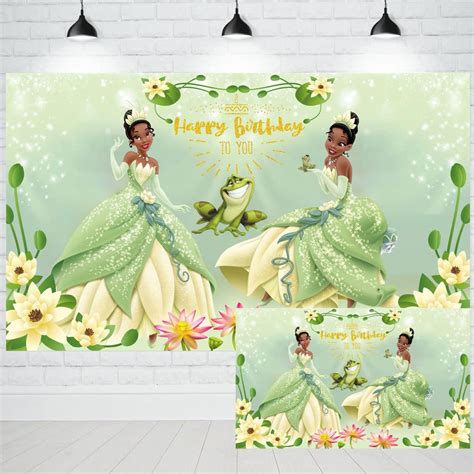 Buy Princess Tiana Backdrop For Birthday Party Banner Decorations Happy