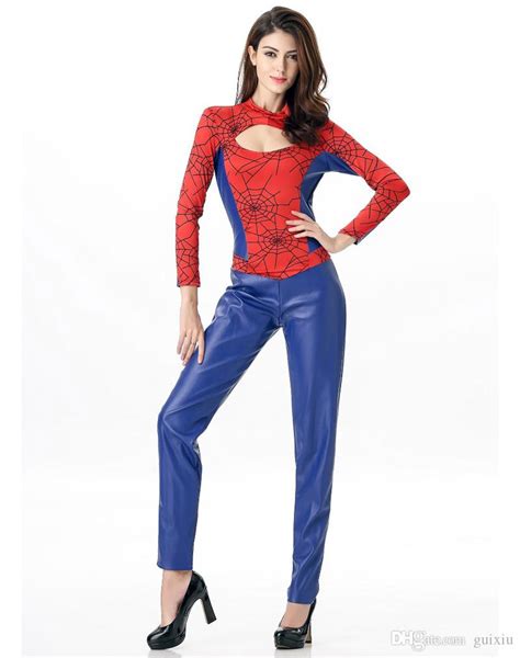 Sexy Halloween Costumes For Women Adult One Piece Spider Superhero