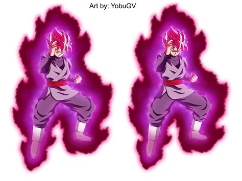 Black Goku Super Saiyajin Roseaura By Yobugv On Deviantart