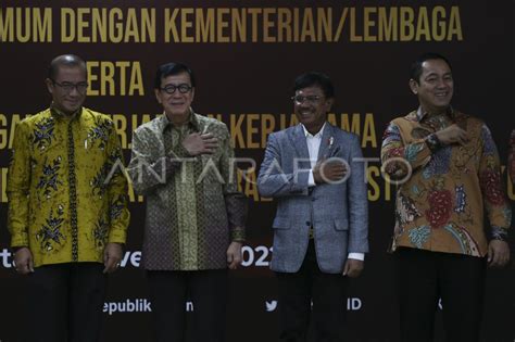 Penandatanganan Nota Kesepahaman Kpu Dengan Kementerian Dan Lembaga Antara Foto