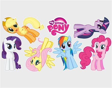 Wall Decal My Little Pony Pony Friendship Sticker Set Kid Room Wall