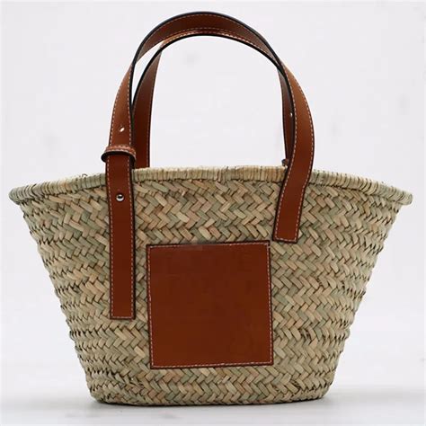 2018new Women Fashion Vegetable Basket Tote Handbag Round Straw Bag In