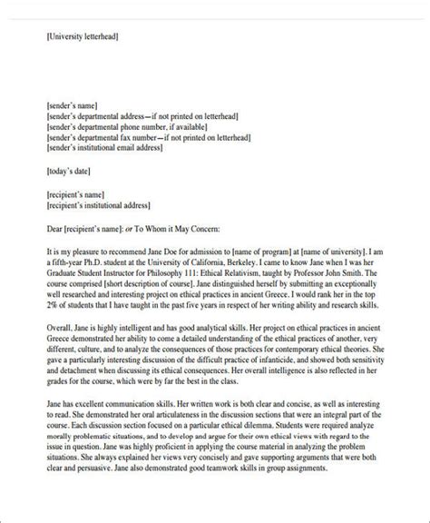 A letter of recommendation from a teacher or a friend or an employer works this is a sample recommendation letter for a scholarship from an employer. FREE 6+ Sample Scholarship Recommendation Letter Templates ...