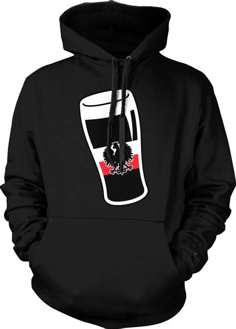 Poland Flag Beer Pint Glass Polish Pride Flag Colors Hoodie Pullover
