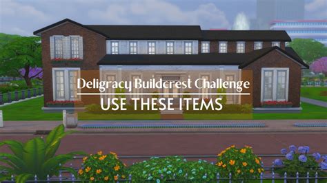 Use These Items Deligracy Build Challenge The Sims 4 Youtube