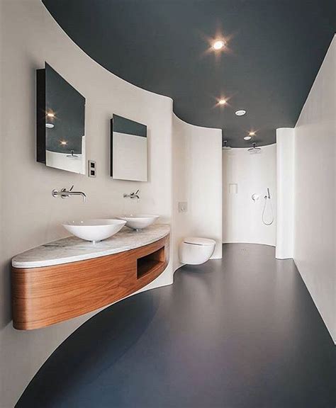 Curved Wall Bathroom Design Bathroom Interior Bathroom Interior
