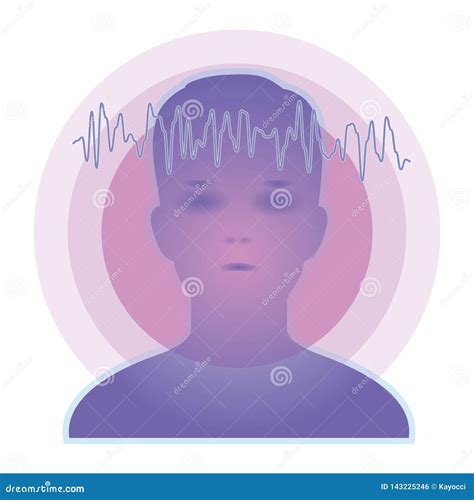 Brainwaves Image Telepathy 03 Stock Vector Illustration Of Head