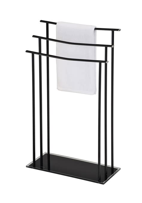 Kings Brand Furniture 3 Tier Metalglass Freestanding Towel Rack