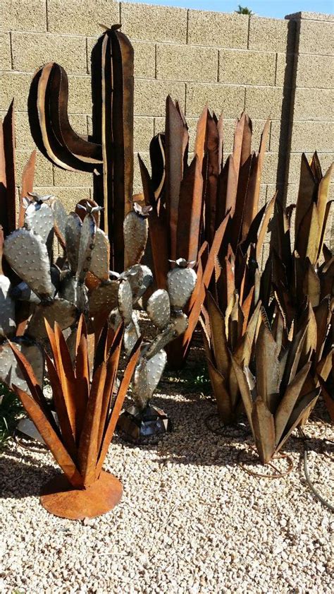 Metal Cactus Yard Art Tucson Download Free Mock Up