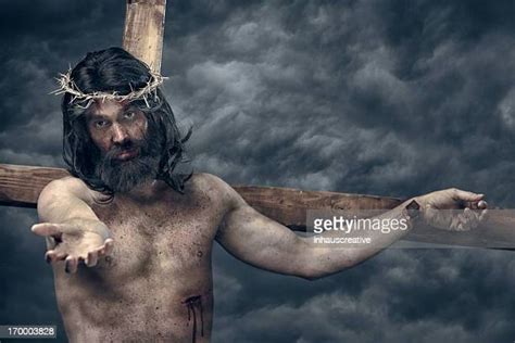 Jesus Nailed To The Cross Stock Photos And Pictures Getty Images