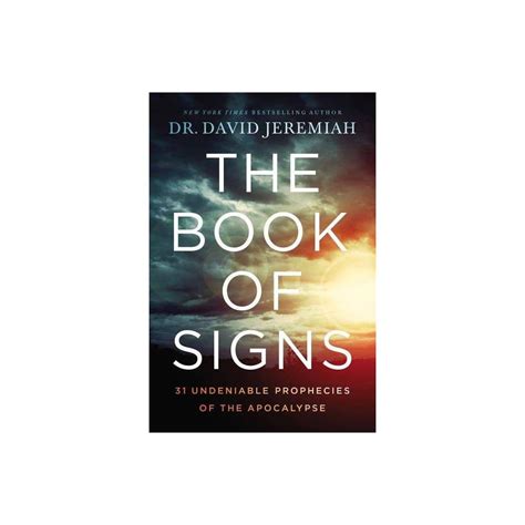 The Book Of Signs By David Jeremiah Hardcover Books Nelson Books