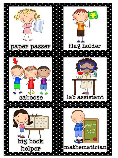Preschool Classroom Job Chart Clipart 20 Free Cliparts Download
