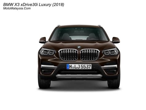 Bmw x3 is a 5 seater suv car available at a price range of rs. BMW X3 xDrive30i Luxury (2018) Price in Malaysia From ...