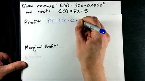 Marginal Revenue Marginal Cost Marginal Profit Youtube