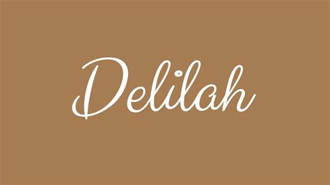 Learn How To Sign The Name Delilah Stylishly In Cursive Writing Youtube