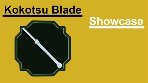 Shindo Life Kokotsu Blade Locationshowcase Youtube