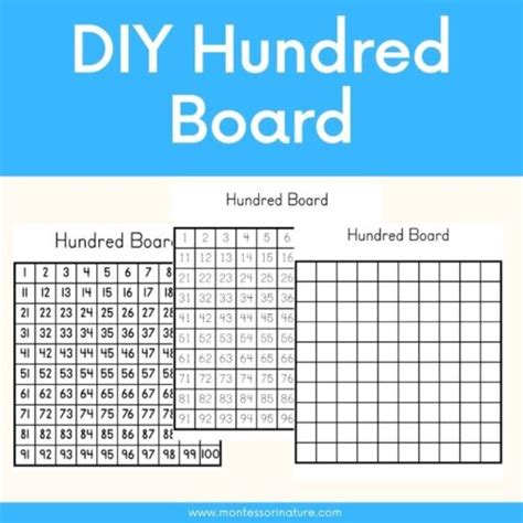 100 Board Montessori Printable