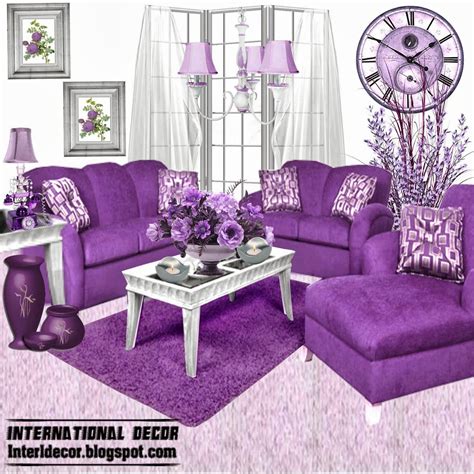 21+ glass wall living room designs, decorating ideas design. Innovative Purple Furniture For Living Room Inspiration Sofas Sets Picture | Purple living room ...