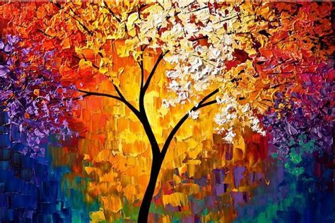 Help Me Remember Abstract Tree Painting Abstract Landscape Painting