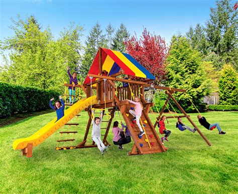 Residential Playsets And Swingsets Michigan Kids Gotta Play