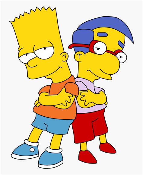 A page for describing characters: Cool Png Images - Bart Simpson And His Friend , Free ...