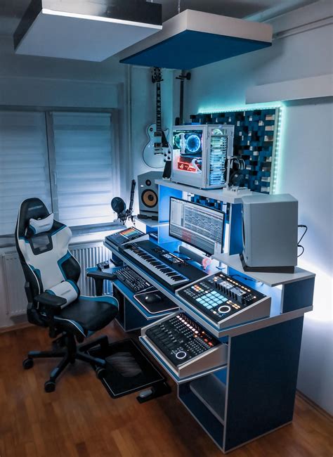 My setup completed :) | Home studio setup, Home recording studio setup ...